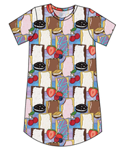 Load image into Gallery viewer, Toaster Treats Ladies&#39; T-Shirt Dress