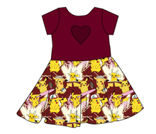 Load image into Gallery viewer, I Choose You Molly Heart Back Twirly Dress