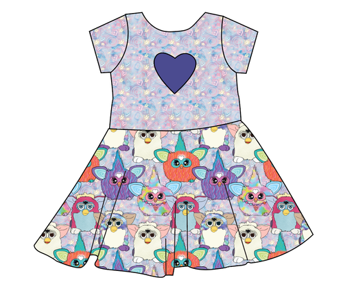 Furry Friends Molly Heart Back Twirly Dress
