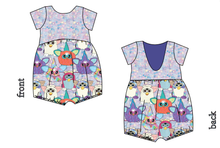 Load image into Gallery viewer, Furry Friends Low Back Romper and Bubble Romper