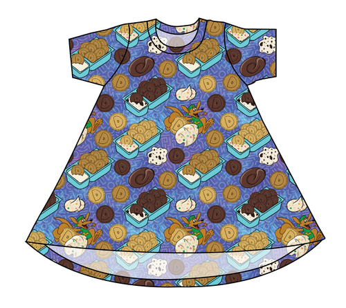 Delicious Dunkers Basic T-Shirt Dress