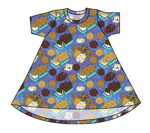 Delicious Dunkers Basic T-Shirt Dress