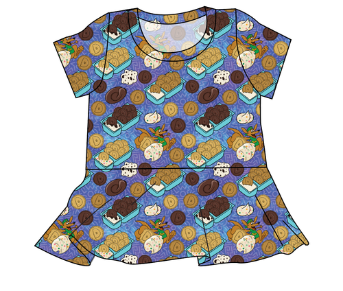 Delicious Dunkers Ladies' Peplum Top