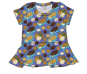Delicious Dunkers Ladies' Peplum Top