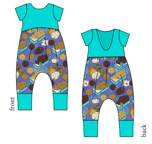 Delicious Dunkers Low Back Romper and Bubble Romper