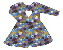 Load image into Gallery viewer, Delicious Dunkers Molly Heart Back Twirly Dress