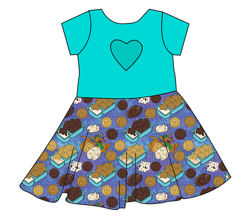 Delicious Dunkers Molly Heart Back Twirly Dress