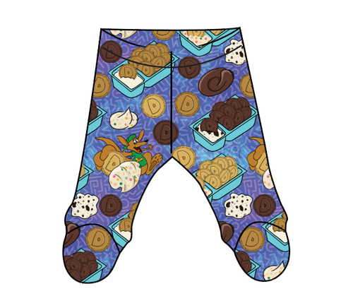 Delicious Dunkers Newborn Footed Pants