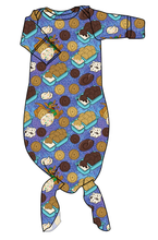 Load image into Gallery viewer, Delicious Dunkers Newborn Knotted Gown