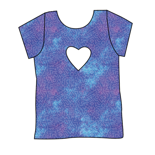 90s Splash Cambria Heart Back Tee