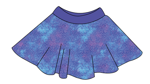 90s Splash Circle Skirt
