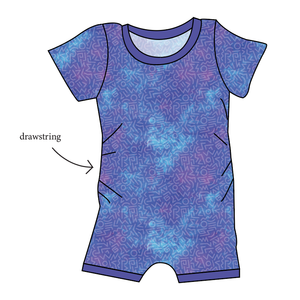 90s Splash Grow With Me Pants And Shorts Romper
