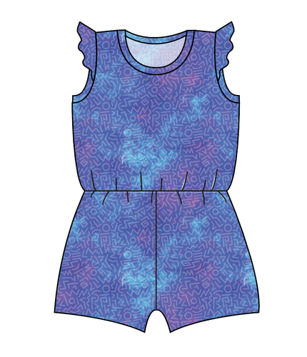 90s Splash Ivy Summer Romper