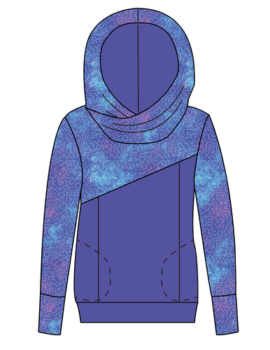 90s Splash Ladies Hoodie