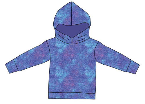 90s Splash Ladies Oversized Hoodie