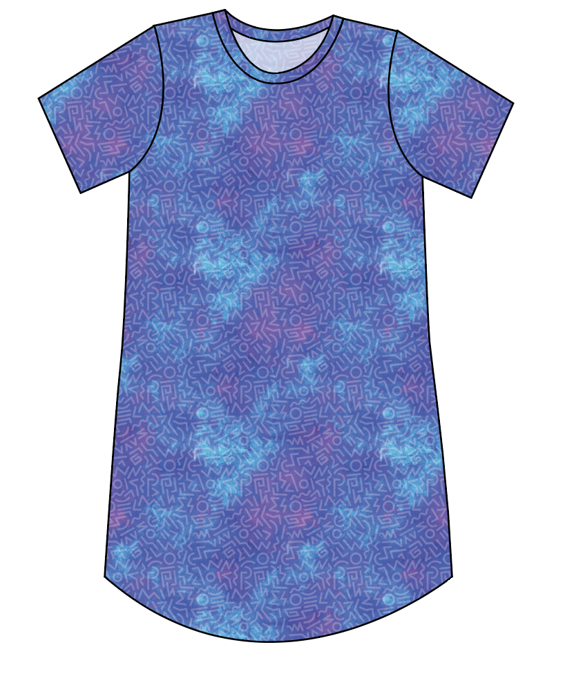 90s Splash Ladies' T-Shirt Dress