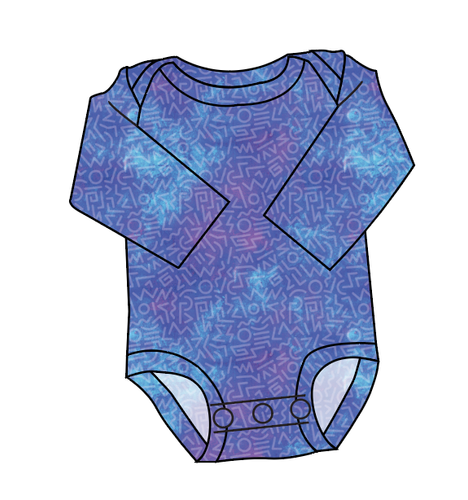 90s Splash Lap Neck Bodysuit