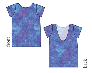 90s Splash Low Back Ballerina Tee