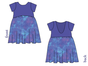90s Splash Low Back Dress