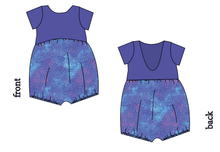 Load image into Gallery viewer, 90s Splash Low Back Romper and Bubble Romper