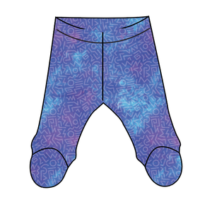 90s Splash Newborn Footed Pants