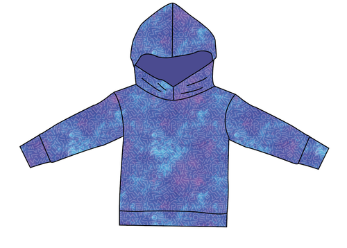 90s Splash Oversized Hoodie