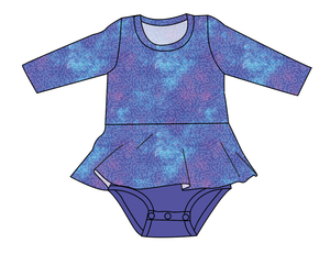 90s Splash Peplum Top