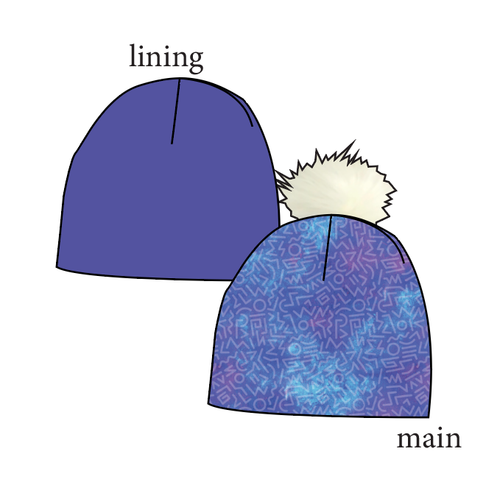 90s Splash Slouchy Beanie (Reversible!)