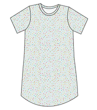 Load image into Gallery viewer, Rainbow Confetti Ladies&#39; T-Shirt Dress
