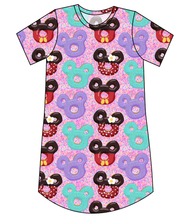 Load image into Gallery viewer, Cupcake Mouse Treats Ladies&#39; T-Shirt Dress
