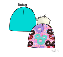 Load image into Gallery viewer, Cupcake Mouse Treats Slouchy Beanie (Reversible!)