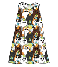 Load image into Gallery viewer, Party Cats Ladies&#39; Swing Dress