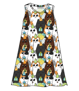 Party Cats Ladies' Swing Dress