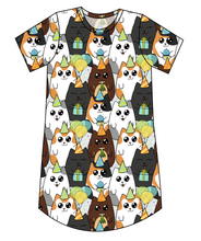 Load image into Gallery viewer, Party Cats Ladies&#39; T-Shirt Dress