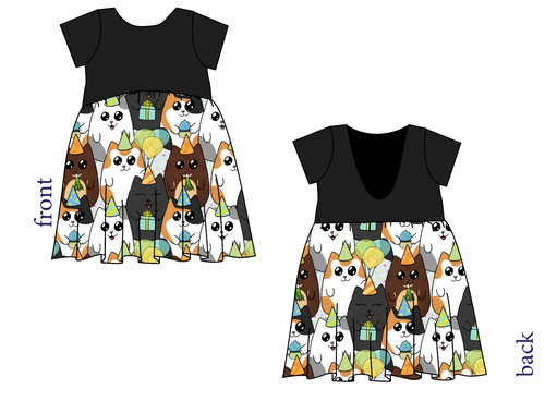 Party Cats Low Back Dress