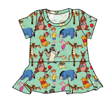 Load image into Gallery viewer, Pooh and Friends Ladies&#39; Peplum Top
