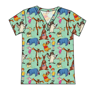 Pooh and Friends Ladies' Slouchy V-Neck Tee