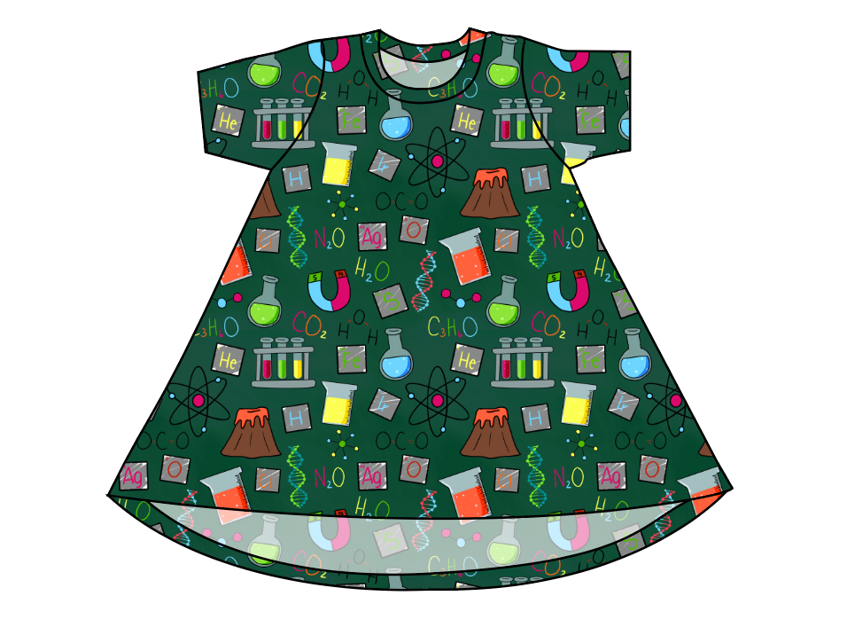 Science Rules Basic T-Shirt Dress