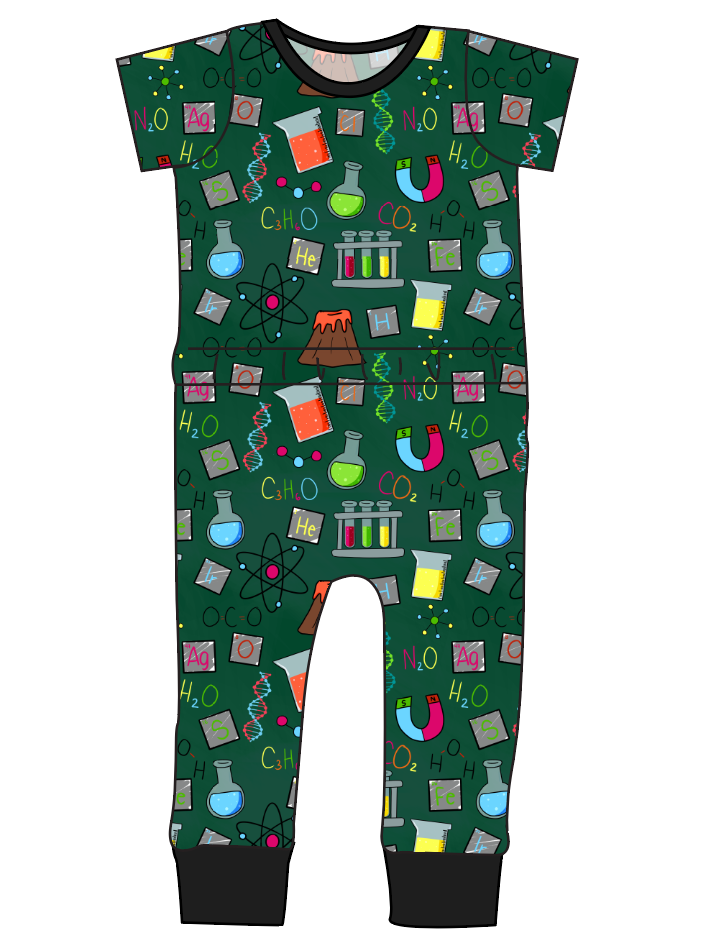 Science Rules Bennett Pants and Shorts Length T-Shirt Romper