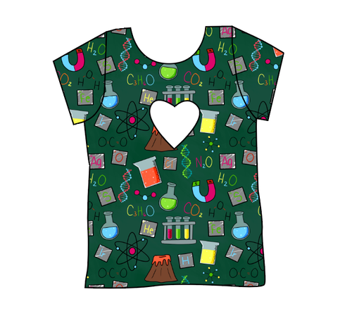 Science Rules Cambria Heart Back Tee