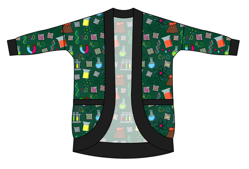 Science Rules Kids Cocoon Cardigan