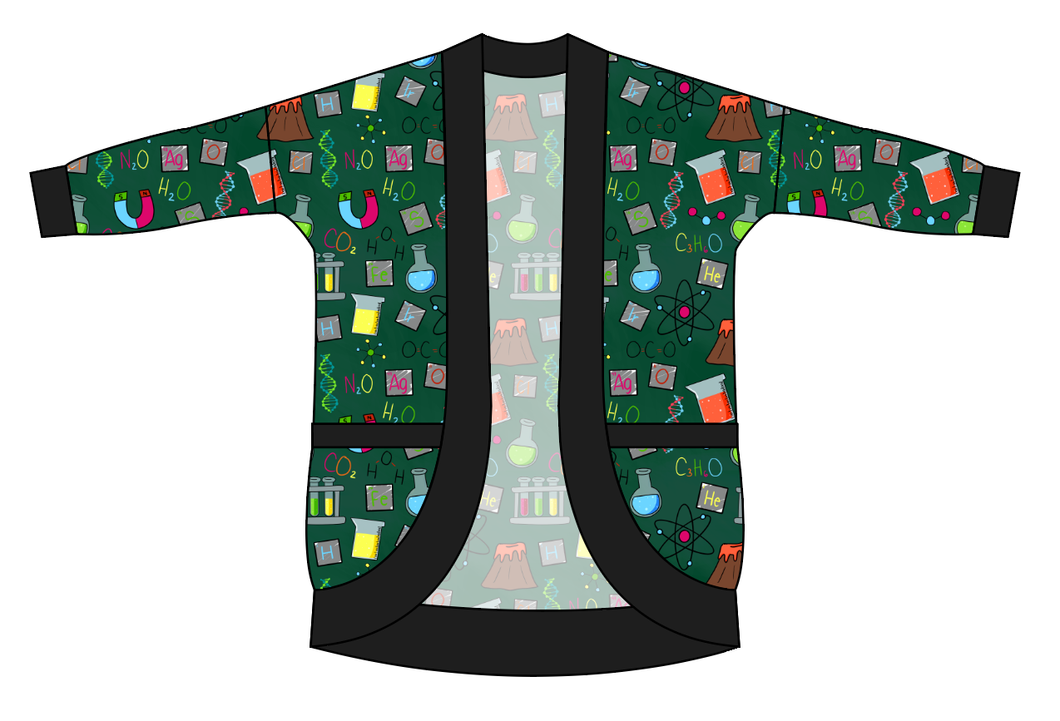 Science Rules Kids Cocoon Cardigan