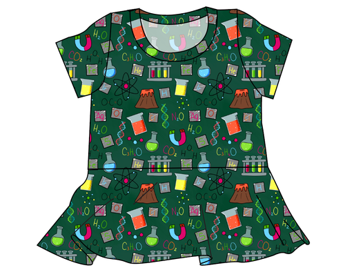 Science Rules Ladies' Peplum Top