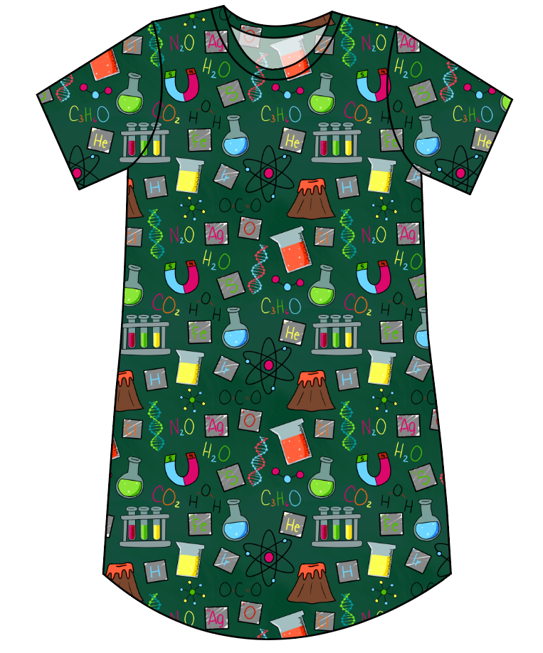 Science Rules Ladies' T-Shirt Dress