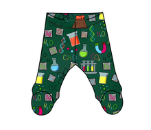 Load image into Gallery viewer, Science Rules Newborn Footed Pants