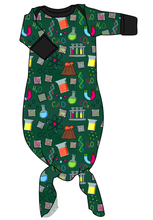 Load image into Gallery viewer, Science Rules Newborn Knotted Gown