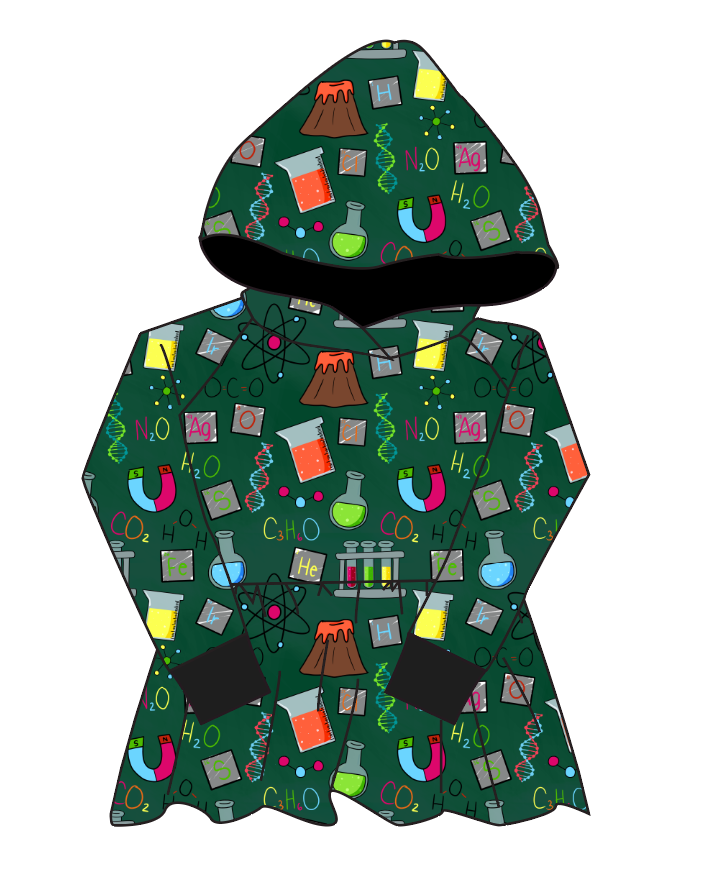 Science Rules Peplum Hoodie (or Crewneck)