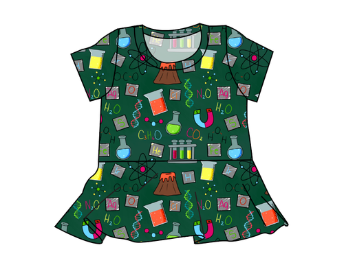 Science Rules Peplum Top