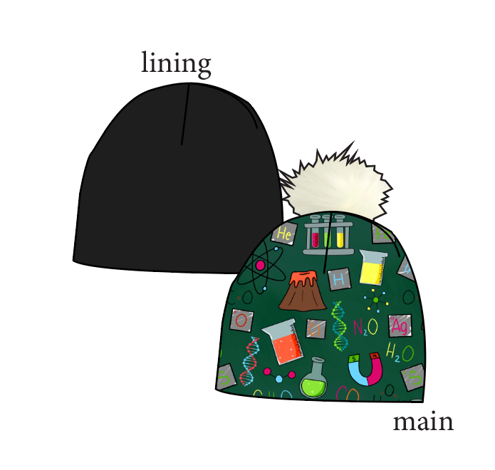 Science Rules Slouchy Beanie (Reversible!)