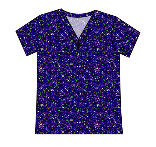 Witchy Confetti Glitter Ladies' Slouchy V-Neck Tee